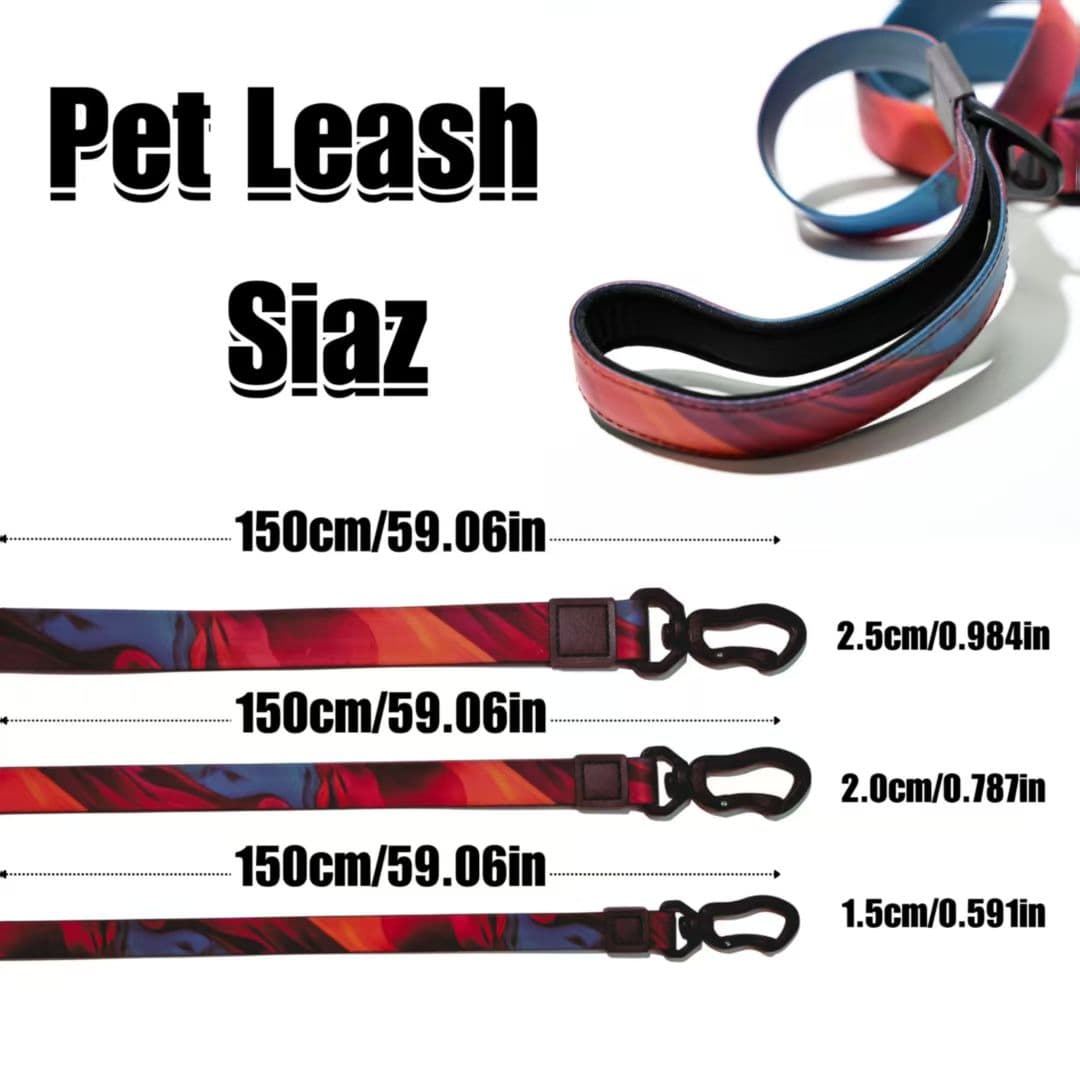 Waterproof PVC Coated Dog Leash Set
