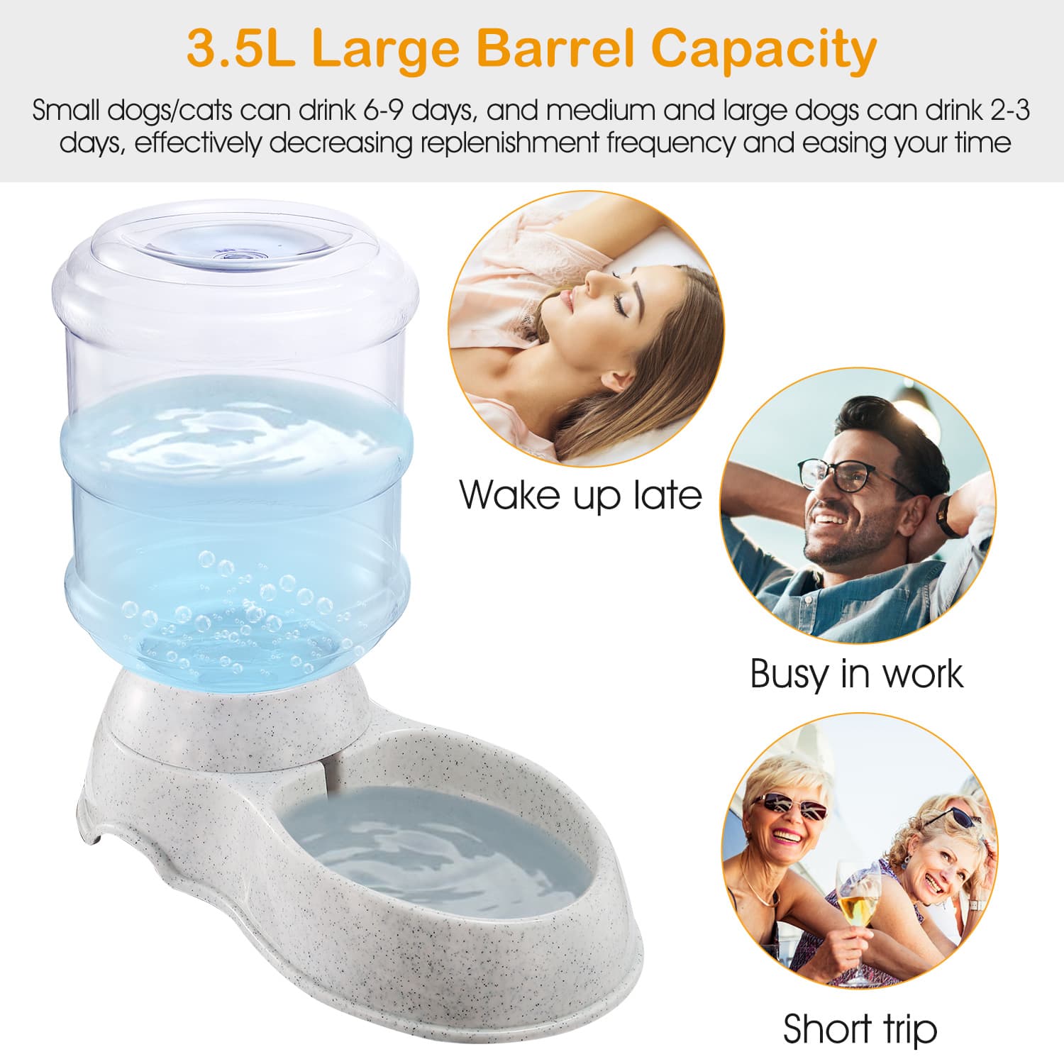 Gravity Pet Water Dispenser 1 Gallon